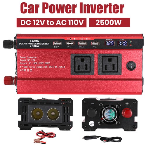 5000W Convertidor DC 12V/24V A 110VAC Con USB Para Carro Auto Inversor Corriente - Picture 102 of 160