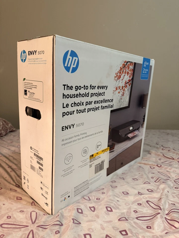 HP ENVY 5070 Wireless All In One Inkjet Printer💥FACTORY SEALED💥NEW💥 - Image 2 of 4