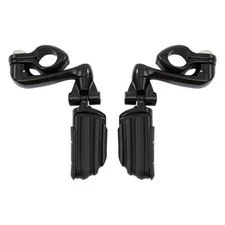 Highway Footpegs 360 Degree Adjustable Mounting Kit Fit For Harley Touring Black