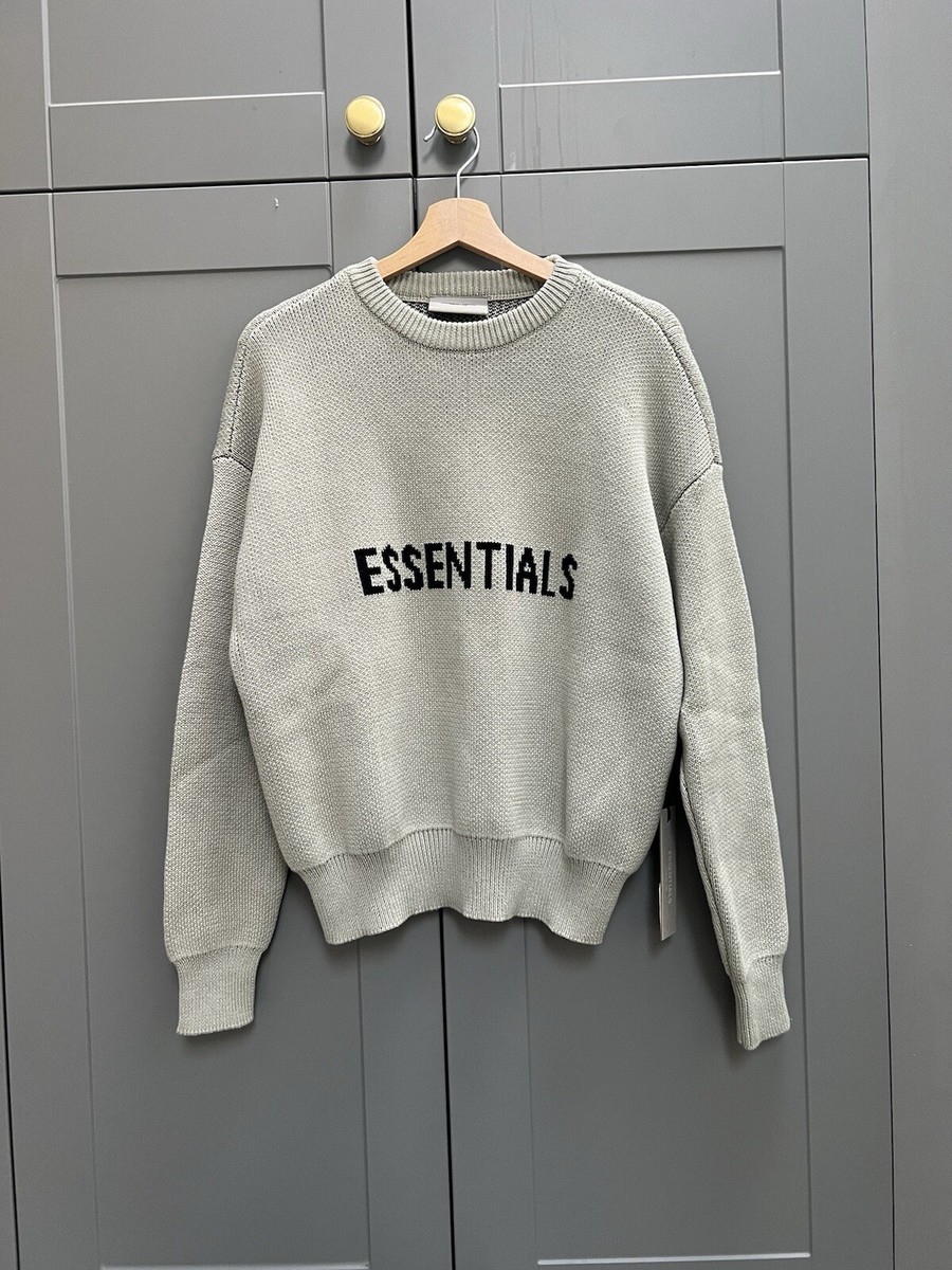 Fog Essentials Essentials Cream Knit Sweater Shop Fog Essentials