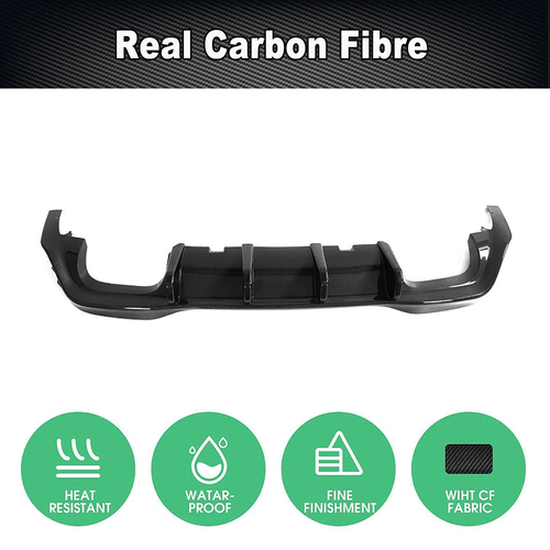 Difusor de carbono alerón faldón trasero enfoque difusor trasero para VW Golf R Golf 8 MK8 - Imagen 5 de 11