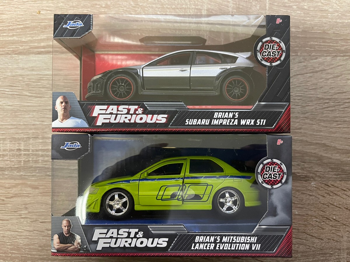 2021 Jada Fast Furious Mitsubishi Lancer Evolution & Subaru