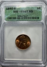 1940 S - Lincoln Wheat Cent- ICG MS-67 Red-BU-Choice Gem