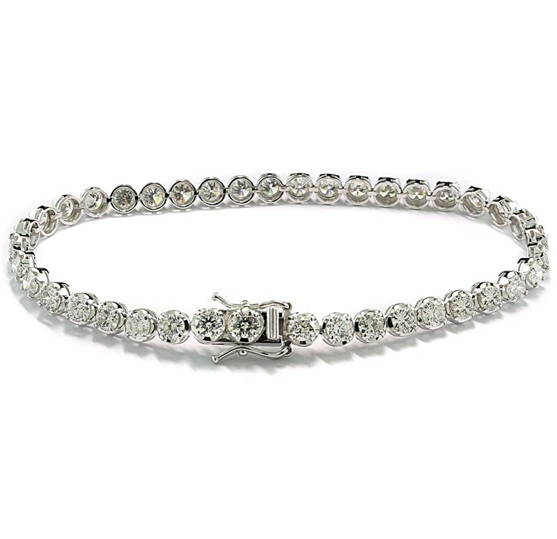 Brillant Armband 6,18 carat F-G/SI 750 Weißgold Wert 22.000 Euro Neu