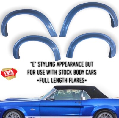 1967 1968 Mustang widebody flares FRONT/REAR  FULL LENGTH ELEANOR STYLE