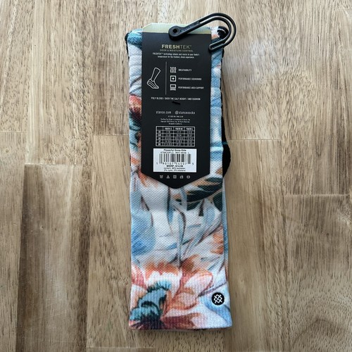 Stance Performance Floral OTC Socks Cushioned 1 Pair Kids Size L 3 - 5.5Y - Picture 4 of 6