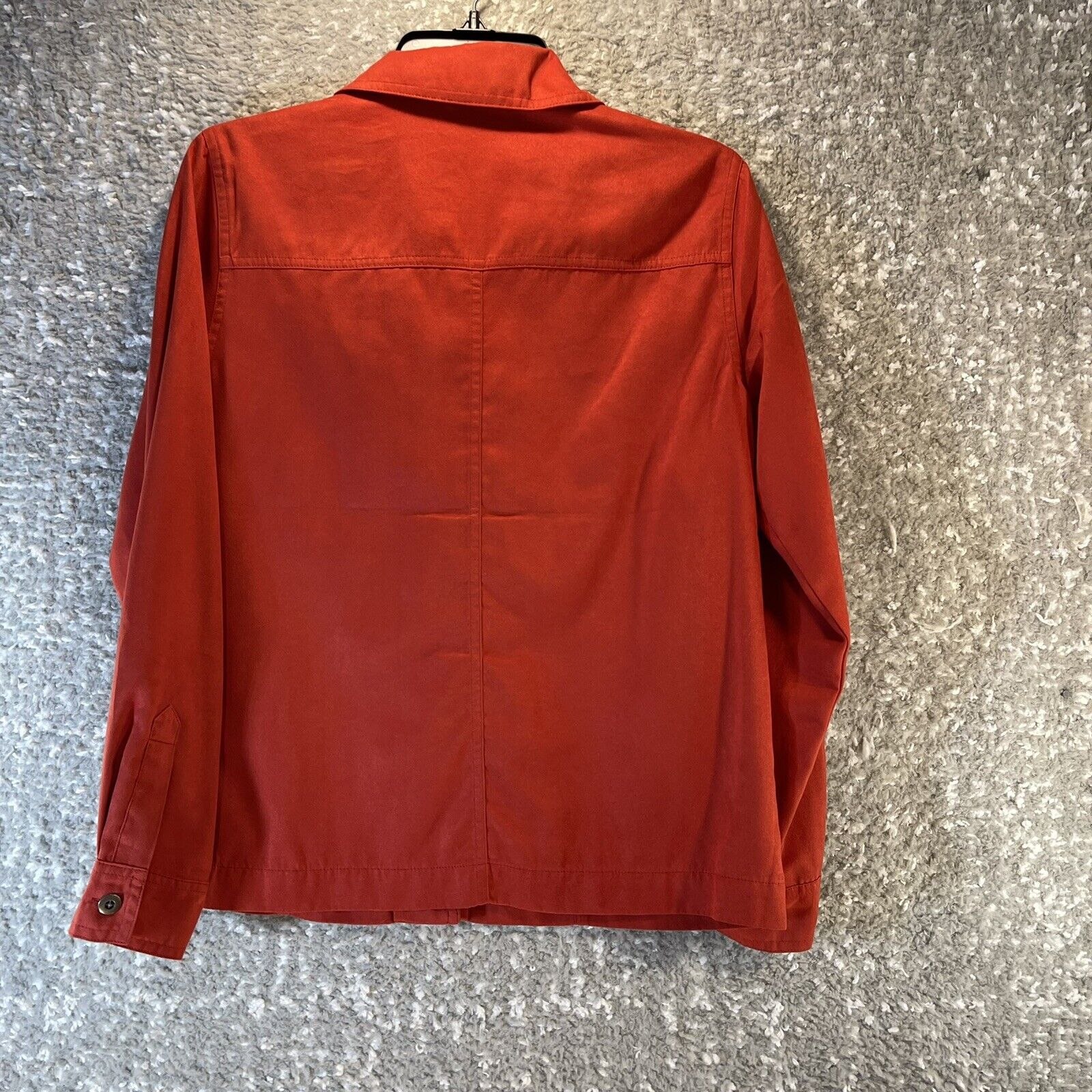 Chicos Design Womens Shirt Jacket 0 Red/Orange Bu… - image 2