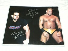 TOMMY DREAMER AND SHANE DOUGLAS AUTOGRAPH 8X10 PHOTO LEAF AUTHENTICITY ECW ICONS