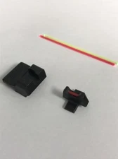 Heinie 3305-50L Sig P320 & Fn509 Ledge Black Rear W/Fiber Optic Front (Set)