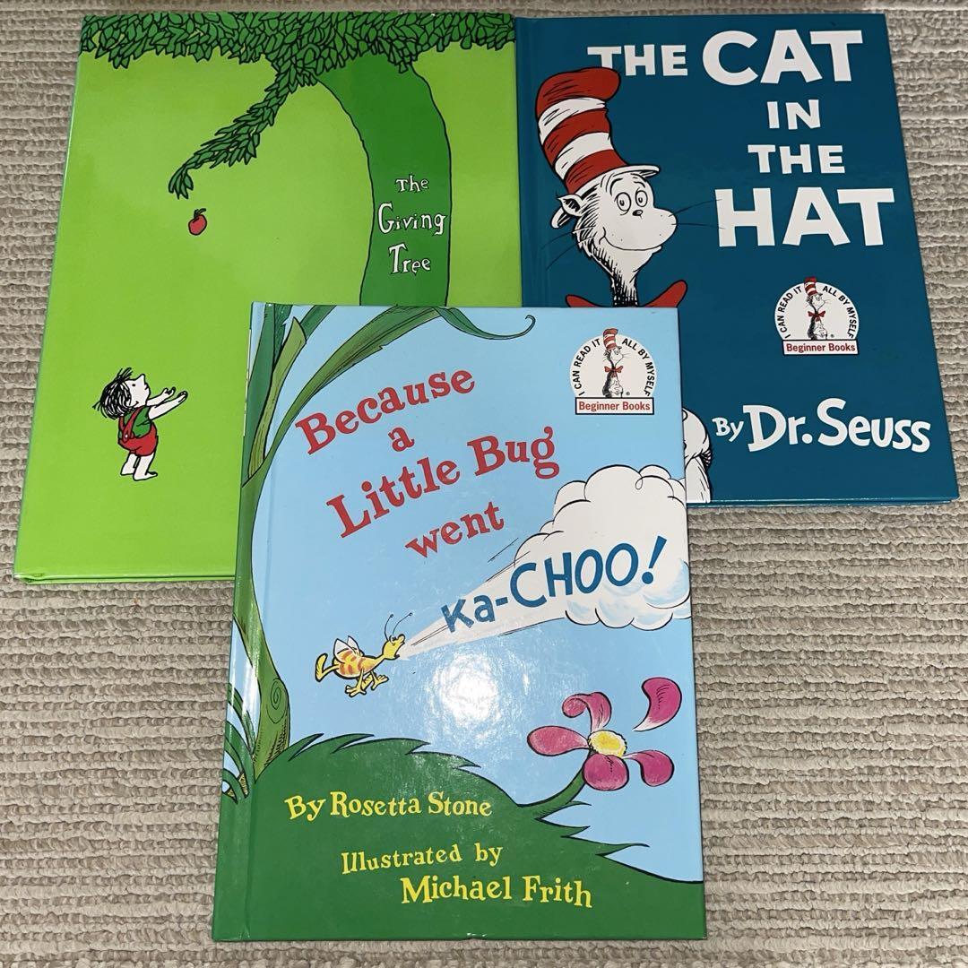 English Hardcover Picture Book Set of 3 by Dr Seuss for Kids and Early Readers