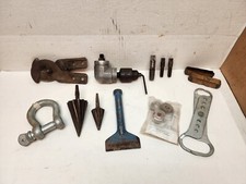 Lot Spiral Reamers, Greenlee 706 Head, Milwaukee Right angle head, Pipe taps