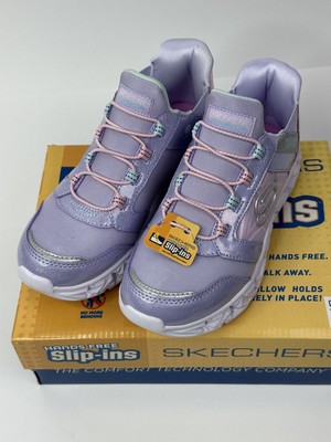 Skechers Sneakers Kids Size 3 Girls Galaxy Lights Slip Ins Lights Up NEW!