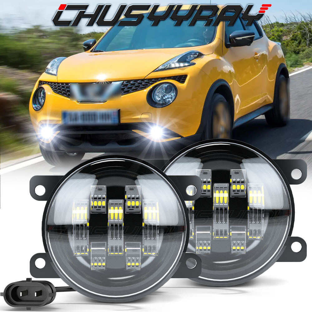 6000K LED Fog Lights for 2011-2014 Nissan Juke Front Bumper Pair