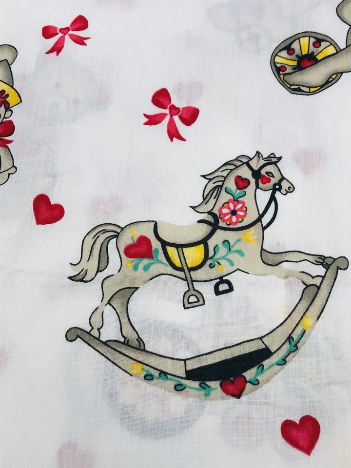 Springs Industries 3/4 Yd Novelty Baby Nursery Fabric Vintage Crafts Quilting - Image 4 of 4