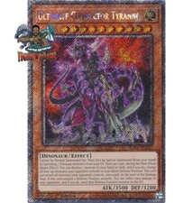 Yugioh! 1x Ultimate Conductor Tyranno RA04-EN287 Platinum Secret Rare 1st Ed NM