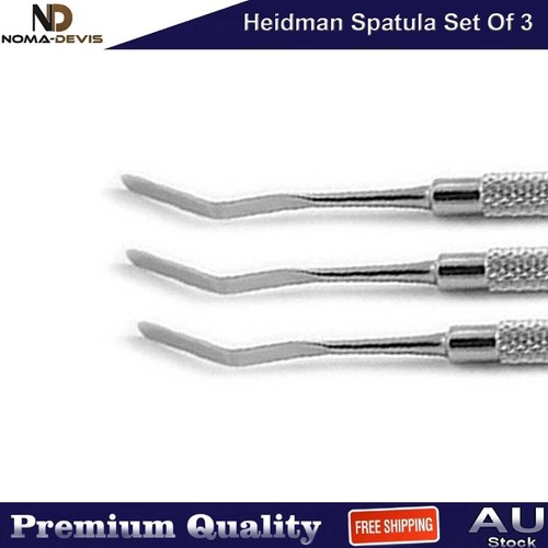 Dental Heidman Spatula Set of 3 Composite Filling Restorative Plastic Placing - Picture 2 of 5