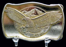 American Bald Eagle Patriotic Vintage Belt Buckle