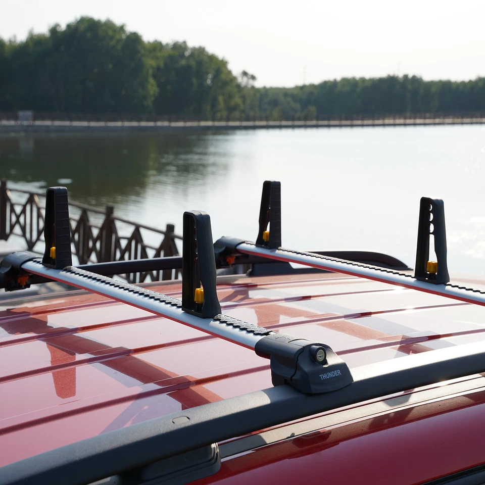 Roof Racks Cross Bars Lockable 4X Stopper For Mercedes Benz ML 2012-2015 Foto 2 de 4