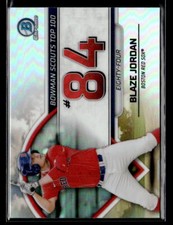 Blaze Jordan - 2023 Bowman Chrome Scouts Top 100 Refractor #BTP-84 Red Sox