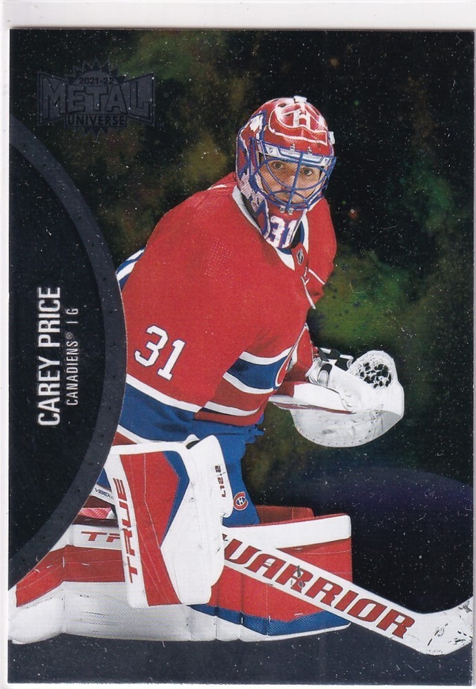 2021-22 SKYBOX METAL UNIVERSE CAREY PRICE