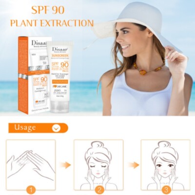 Sonnenschutzcreme LSF90PA++, Schutz Gesichtscreme Disaar Sunblock 90++ Schutz