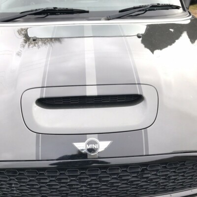 Mini Cooper S / JCW Racing Motorhaube Streifen Vinyl Grafik Aufkleber Sticker 2. Gen
