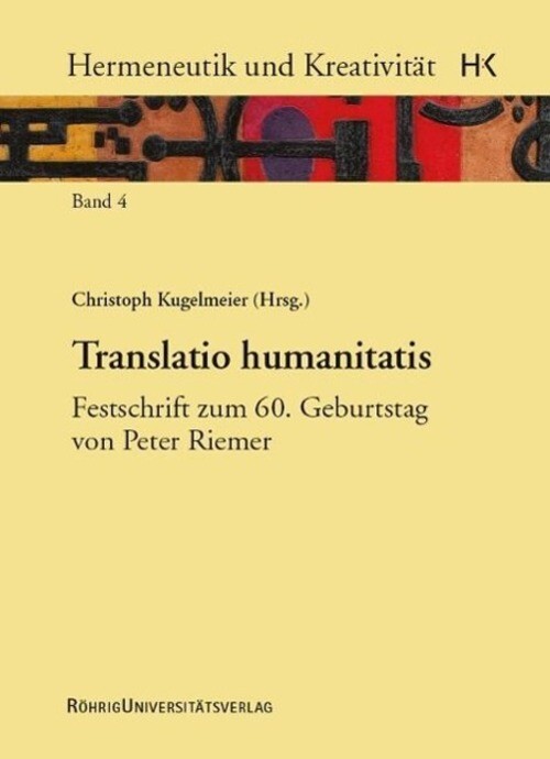 Christoph Kugelmeier | Translatio Humanitatis | Buch | Deutsch (2015)