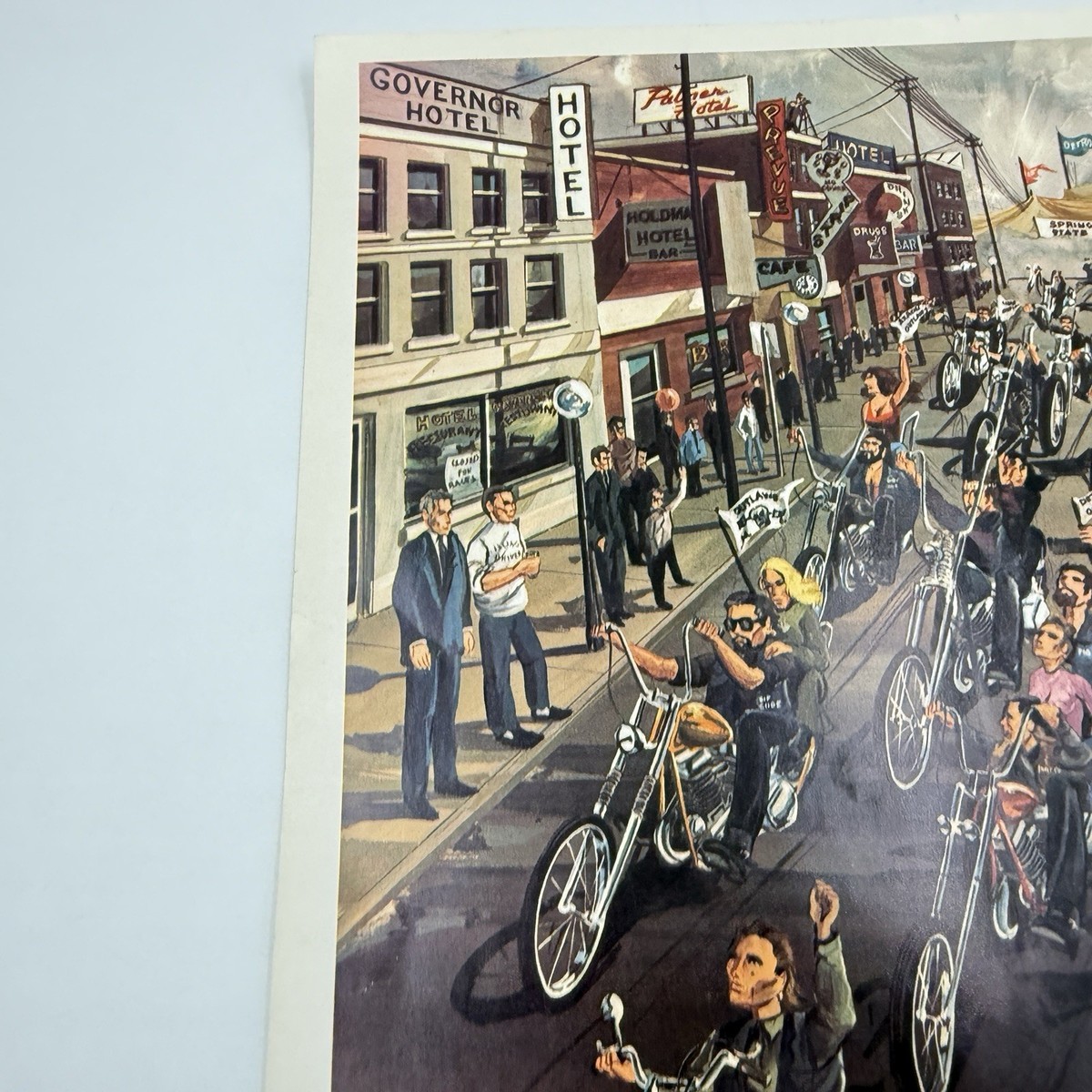 OUTLAW MOTORCYCLE PARADE Ed Roth Vintage Biker Art Poster Original