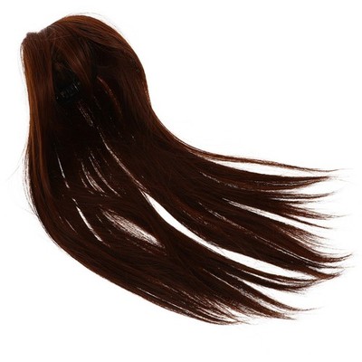 Dark Brown Real Hair Toppers Clip In Hair Extensions For Women