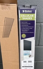 Blackout Cellular Shades Cordless 47x38 in Honeycomb Blinds Windows Shade WHITE 