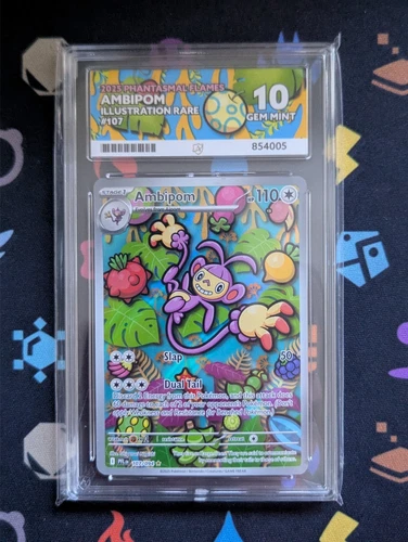 Ambipom [107/094] Phantasmal Flames Illustration Rare Ace Grade 10