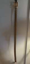 Vintage Escada Beige - Suede, Leather Metal Belt - Made In Italy - 42