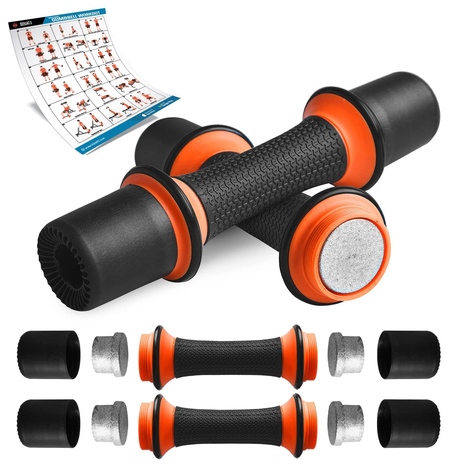 4.41 lbs. Dumbbell Weight Set - Adjustable Weight All-in-One Versatile Dumbbe...