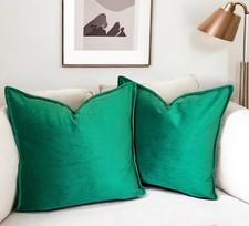 Plush Velvet Cushion Cover For Sofa, Bed , Home Decor Cover Handmade in the Uk.