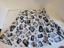 Doctor Who Her Universe Tardis Booth Skater Skirt Size M   Waist To Hem 18.5"