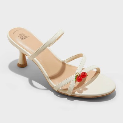 Women Brodie Charm Strappy Heels with Memory Foam Insole - Wild Fable
