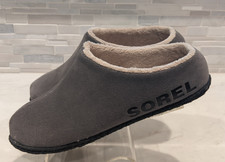 SOREL Lanner Ridge II Youths Suede Upper Fleece Lined Slipper in Quarry Gray 5