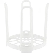 White Dinnerware Bowl Plate Rack Holder Plastic Drain Rack Dish Storage Display
