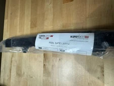 SAFETECH 22-inch Push Lock Magnetic Top Pull Pool Gate Latch - TRILATCH  BLACK