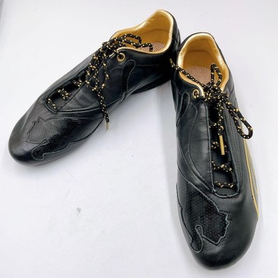 Men 7.5US Extreme Puma Drift Cat Leather Black Gold
