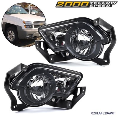 Fit For 2002-2006 Avalanche 1500 2500 Fog Lights Lamps W/ Cladding Left + Right