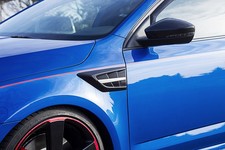 Milotec - Luftauslass-Dummies schwarz/ silber für Skoda Octavia 5E