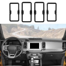 Razpoy For Bronco Air Conditioning Outlet Vent Trim 4Pcs Center Console Dash Ac