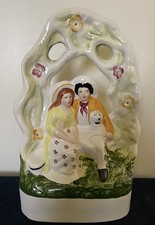 Staffordshire Style Courting Couple Flat Back...
