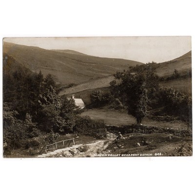 EINION VALLEY Cardiganshire bei Pont Cethin RP Postkarte, gestempelt 1925
