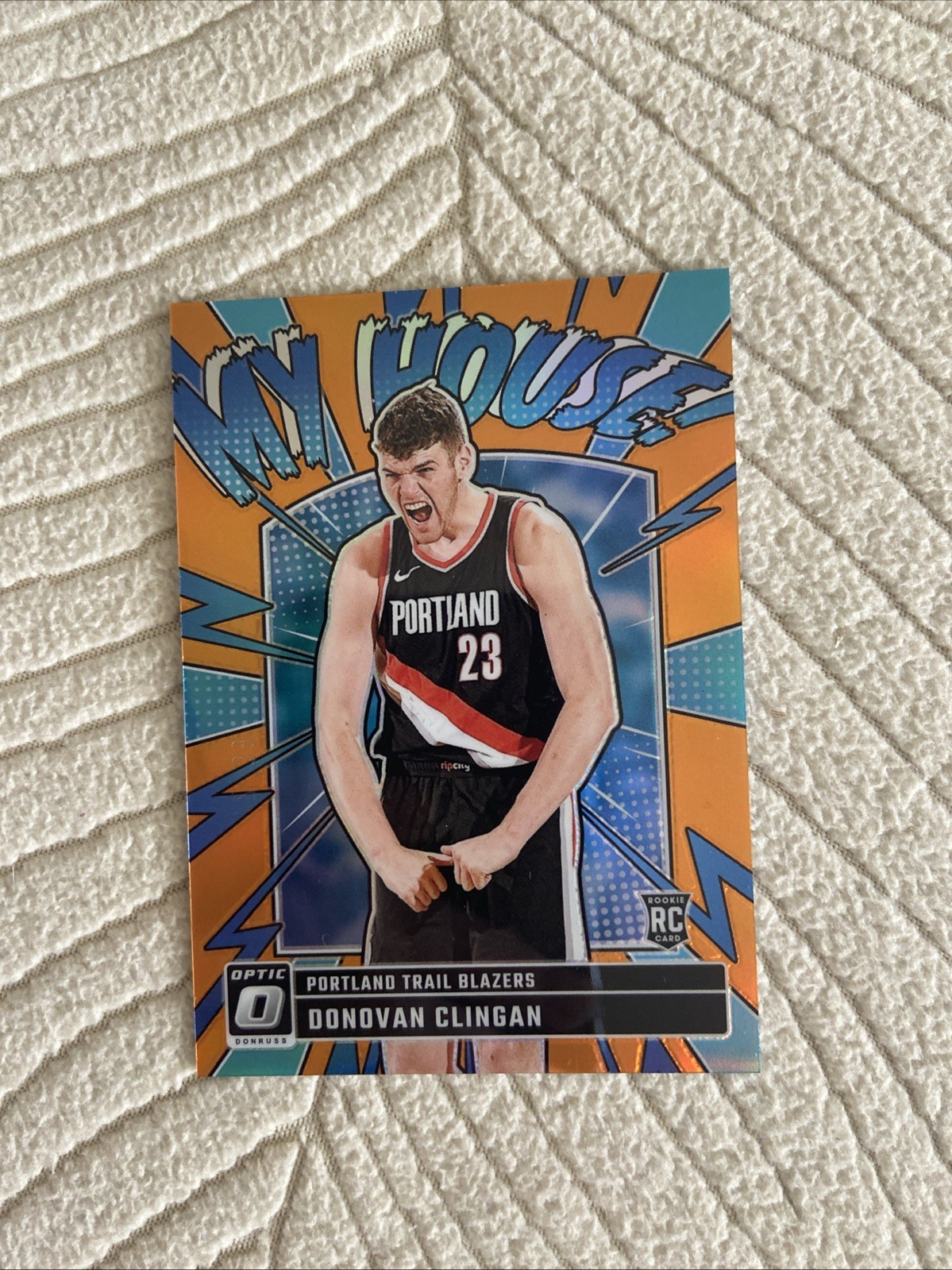 2024/25 Optic Donovan Clingan Rc Orange Prizm #06/39 My House