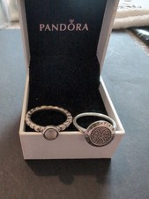 Pandora Rings X 2 925 ALE Stamped Sterling Silver.