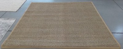 NATURL BEIGE 9'-0'' x 9'-0'' Broken Thread Rug Reduced Price 1172781681 NF114A-9SQ