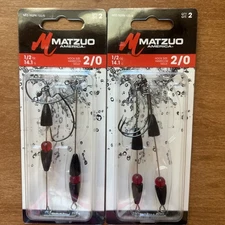 Honshu Rig 1/2oz 2/0 Black Nickel, 2 Pack - Matzuo America MTZ-TR2PK-122/0