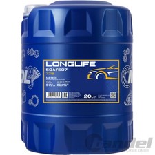 1x 20L MANNOL MOTORÖL LONGLIFE 5W30 passend für VW 504/507.00 BMW LL 04 API SN